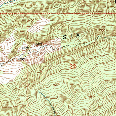 United States Geological Survey Mount Olson, WA (1999, 24000-Scale) digital map