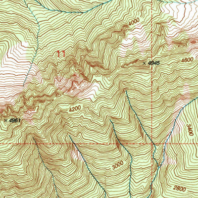 United States Geological Survey Mount Olson, WA (1999, 24000-Scale) digital map