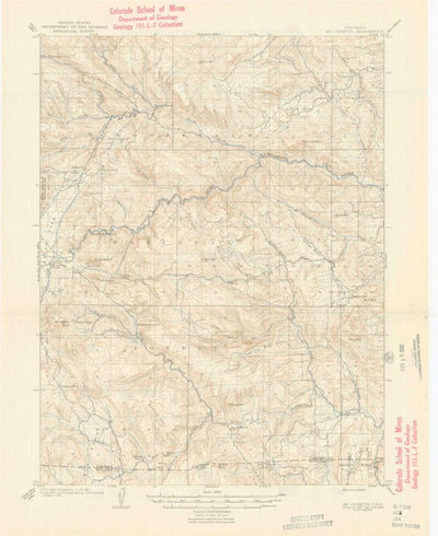 United States Geological Survey Mount Olympus, CO (1907, 62500-Scale) digital map