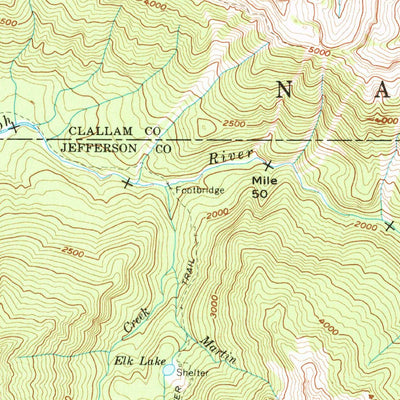 United States Geological Survey Mount Olympus, WA (1956, 62500-Scale) digital map