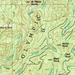 United States Geological Survey Mount Olympus, WA (1988, 100000-Scale) digital map