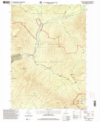 United States Geological Survey Mount Osceola, NH (1995, 24000-Scale) digital map