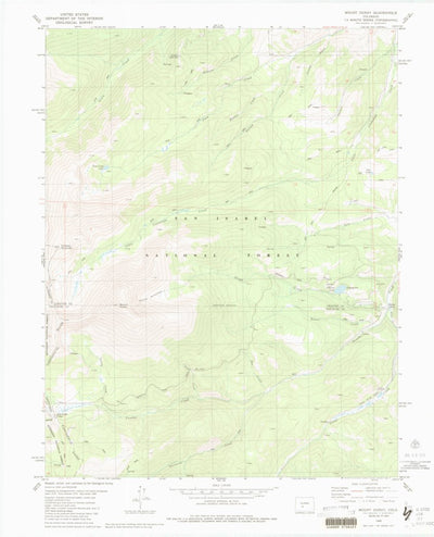 United States Geological Survey Mount Ouray, CO (1980, 24000-Scale) digital map