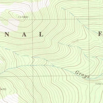 United States Geological Survey Mount Ouray, CO (1980, 24000-Scale) digital map
