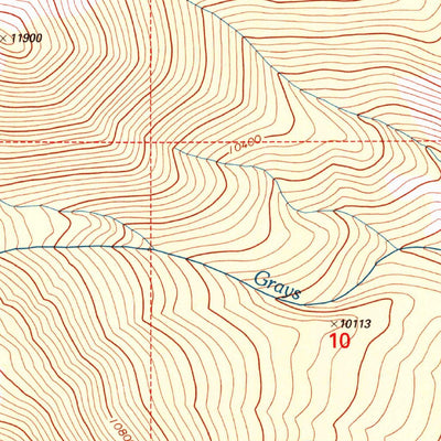 United States Geological Survey Mount Ouray, CO (1994, 24000-Scale) digital map