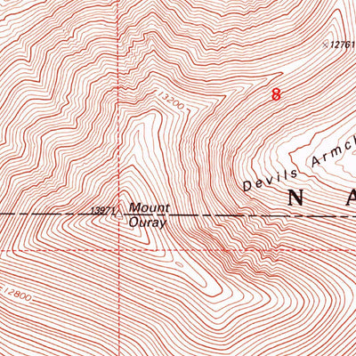 United States Geological Survey Mount Ouray, CO (1994, 24000-Scale) digital map