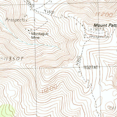 United States Geological Survey Mount Patterson, CA-NV (1989, 24000-Scale) digital map