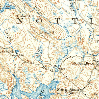 United States Geological Survey Mount Pawtuckaway, NH (1917, 62500-Scale) digital map