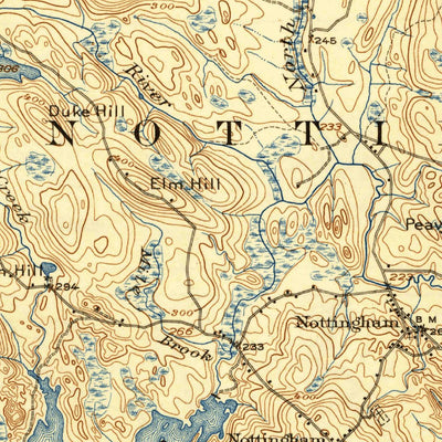 United States Geological Survey Mount Pawtuckaway, NH (1939, 62500-Scale) digital map