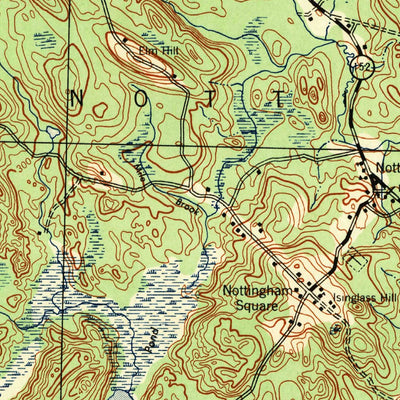 United States Geological Survey Mount Pawtuckaway, NH (1944, 62500-Scale) digital map