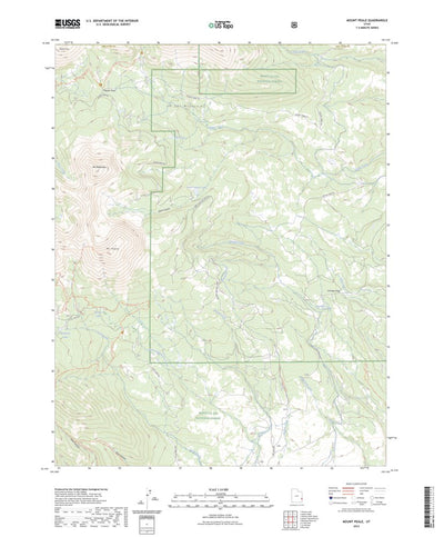 United States Geological Survey Mount Peale, UT (2023, 24000-Scale) digital map
