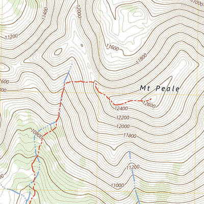 United States Geological Survey Mount Peale, UT (2023, 24000-Scale) digital map