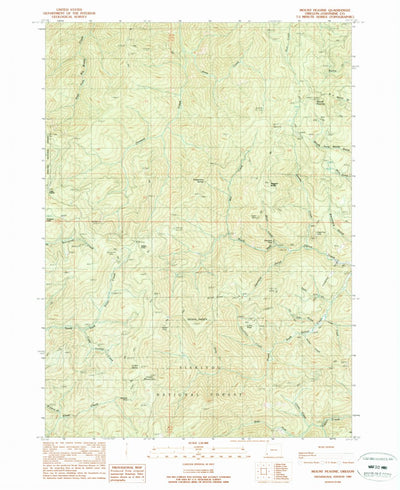 United States Geological Survey Mount Peavine, OR (1989, 24000-Scale) digital map