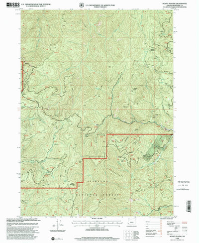 United States Geological Survey Mount Peavine, OR (1998, 24000-Scale) digital map