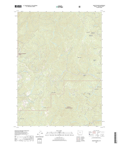 United States Geological Survey Mount Peavine, OR (2020, 24000-Scale) digital map