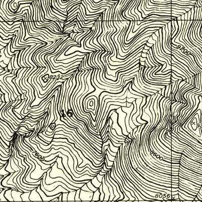 United States Geological Survey Mount Pennell, UT (1952, 24000-Scale) digital map