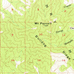 United States Geological Survey Mount Pennell, UT (1953, 62500-Scale) digital map