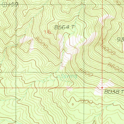 United States Geological Survey Mount Pennell, UT (1987, 24000-Scale) digital map