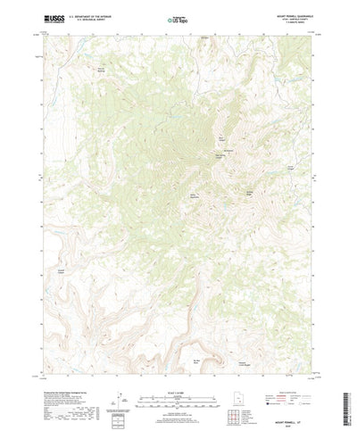 United States Geological Survey Mount Pennell, UT (2020, 24000-Scale) digital map