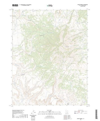 United States Geological Survey Mount Pennell, UT (2023, 24000-Scale) digital map