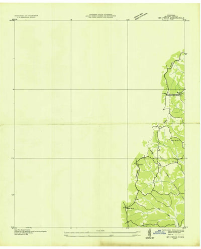 United States Geological Survey Mount Peter, TN (1936, 24000-Scale) digital map