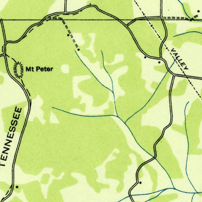 United States Geological Survey Mount Peter, TN (1936, 24000-Scale) digital map