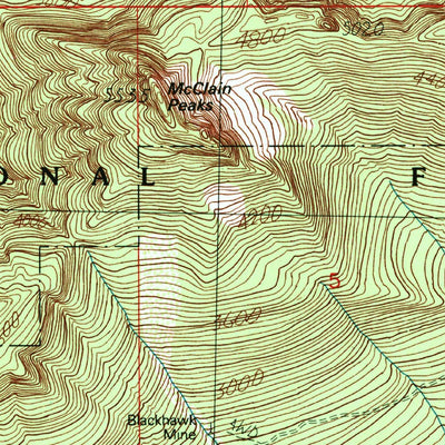 United States Geological Survey Mount Phelps, WA (1989, 24000-Scale) digital map