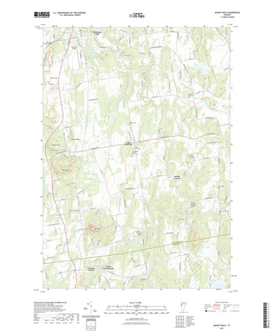 United States Geological Survey Mount Philo, VT (2021, 24000-Scale) digital map