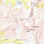 United States Geological Survey Mount Pinchot, CA (1953, 62500-Scale) digital map