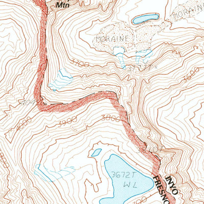 United States Geological Survey Mount Pinchot, CA (1992, 24000-Scale) digital map