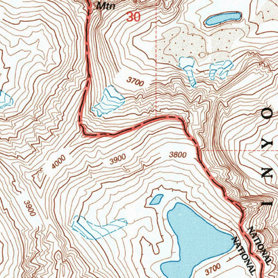 United States Geological Survey Mount Pinchot, CA (1994, 24000-Scale) digital map