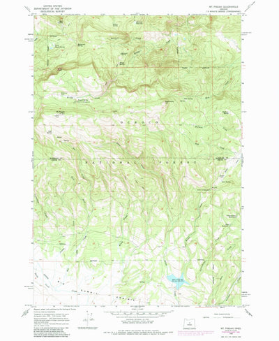 United States Geological Survey Mount Pisgah, OR (1966, 24000-Scale) digital map