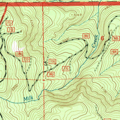 United States Geological Survey Mount Pisgah, OR (1992, 24000-Scale) digital map