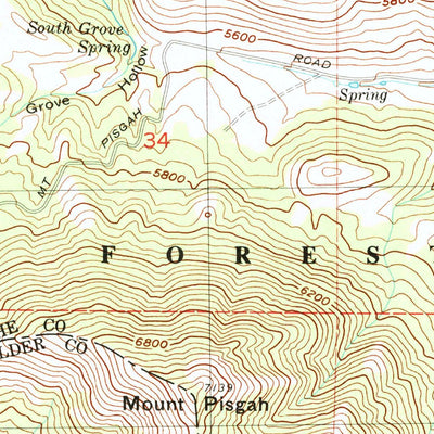 United States Geological Survey Mount Pisgah, UT (1991, 24000-Scale) digital map