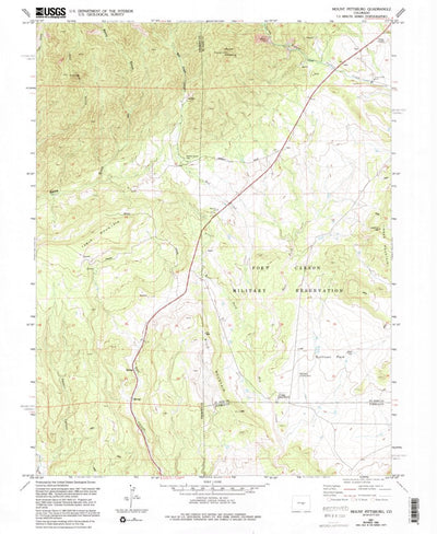 United States Geological Survey Mount Pittsburg, CO (1961, 24000-Scale) digital map