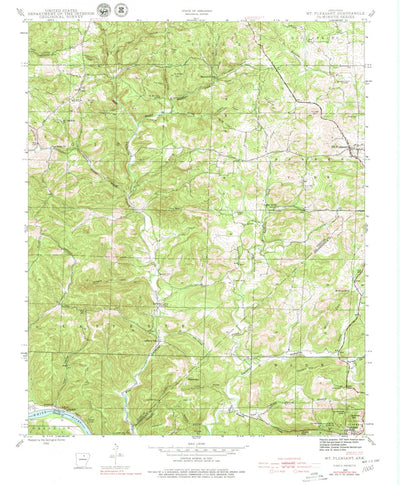 United States Geological Survey Mount Pleasant, AR (1942, 24000-Scale) digital map
