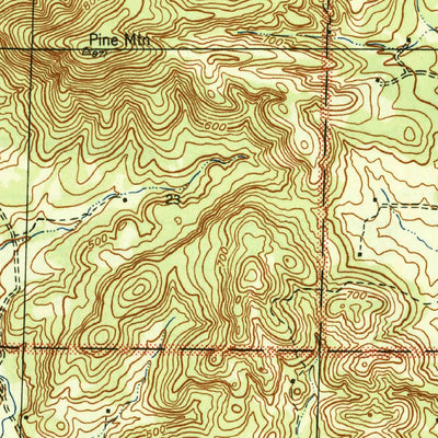 United States Geological Survey Mount Pleasant, AR (1942, 31680-Scale) digital map