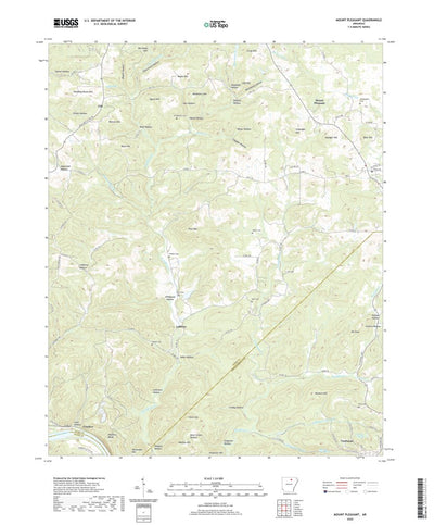 United States Geological Survey Mount Pleasant, AR (2020, 24000-Scale) digital map
