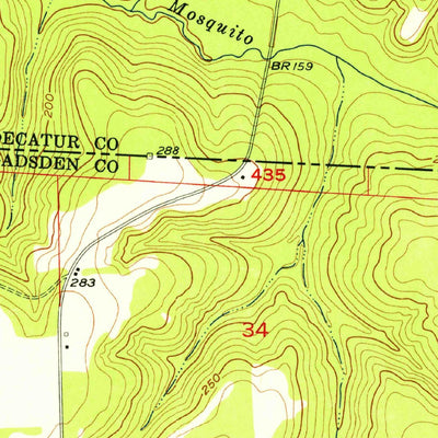United States Geological Survey Mount Pleasant, FL-GA (1955, 24000-Scale) digital map