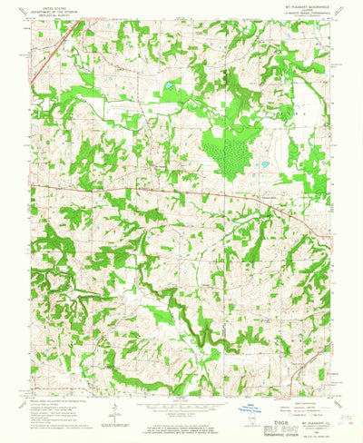 United States Geological Survey Mount Pleasant, IL (1966, 24000-Scale) digital map