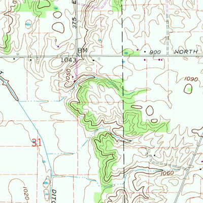 United States Geological Survey Mount Pleasant, IN (1960, 24000-Scale) digital map