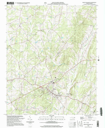 United States Geological Survey Mount Pleasant, NC (2002, 24000-Scale) digital map