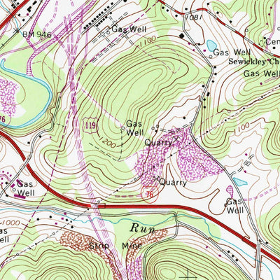 United States Geological Survey Mount Pleasant, PA (1964, 24000-Scale) digital map