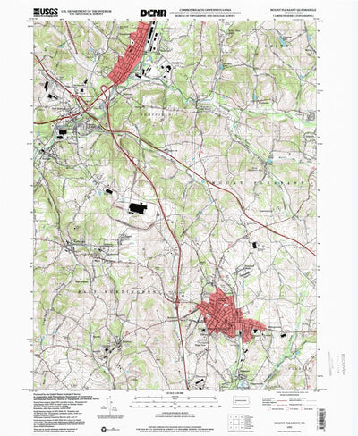 United States Geological Survey Mount Pleasant, PA (1997, 24000-Scale) digital map