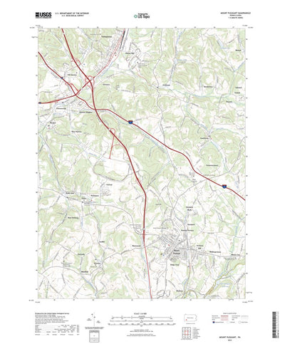 United States Geological Survey Mount Pleasant, PA (2023, 24000-Scale) digital map