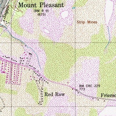 United States Geological Survey Mount Pleasant, TN (1946, 24000-Scale) digital map