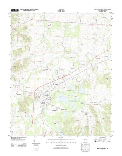 United States Geological Survey Mount Pleasant, TN (2013, 24000-Scale) digital map
