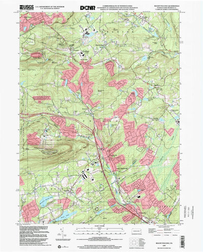 United States Geological Survey Mount Pocono, PA (1999, 24000-Scale) digital map