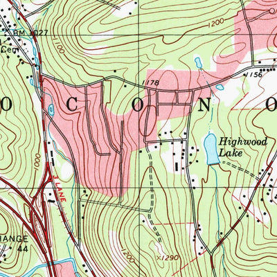 United States Geological Survey Mount Pocono, PA (1999, 24000-Scale) digital map