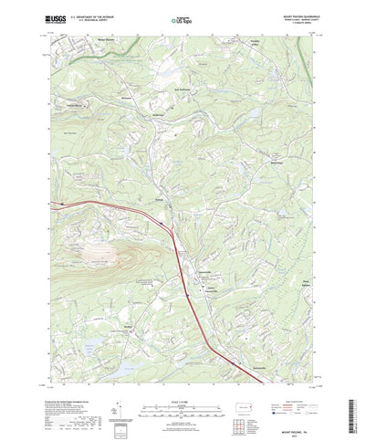 United States Geological Survey Mount Pocono, PA (2023, 24000-Scale) digital map